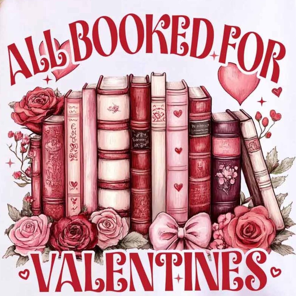 All Booked For Valentines T-Shirt - Picture 2 of 5